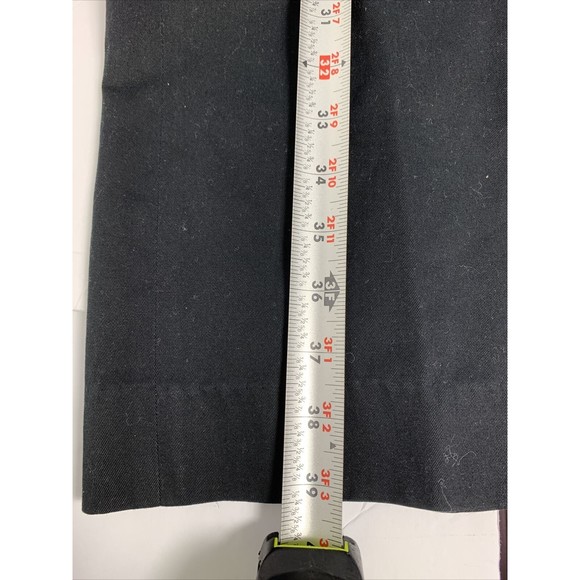 ESCADA VTG Designer Sport Pants Black Casual Silk Cotton Wide Leg Womens 38 XL - Picture 16 of 16